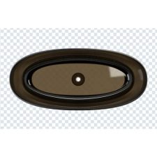 Riho OVAL solid surface szabadonálló kád 175x80 frosted umber színben kád, zuhanykabin