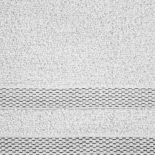  Riki csíkos pamut törölköző Fehér 50x90 cm lakástextília