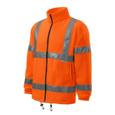 Rimeck 5V1 HV Fleece Jacket unisex polár fluoreszkáló narancssárga színben