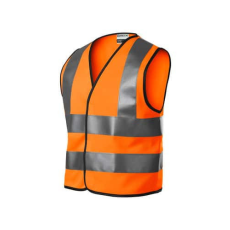 Rimeck 9V4 Rimeck HV Bright biztonsági mellény gyerekeknek fluoreszkáló narancssárga - 4-6 éves/104-128 cm