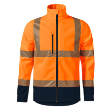 Rimeck ADL5V3 HV DROP Jól láthatósági softshell kabát (narancs, 4XL) láthatósági ruházat