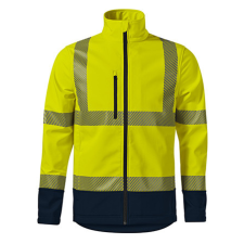 Rimeck ADL5V3 HV DROP Jól láthatósági softshell kabát (sárga, XL) láthatósági ruházat