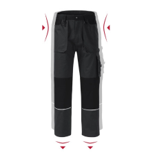 Rimeck ADLW01 WOODY Deréknadrág (ébenszürke, 56-58/XL) munkaruha