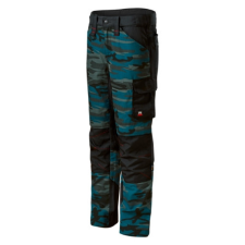 Rimeck Munkanadrág férfi Vertex Camo W09 camouflage petrol 60 méret munkaruha