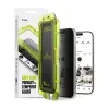 Ringke Easy Slide Privacy - iPhone 17 edzett üvegfólia (2db), felhelyező kerettel