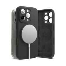 Ringke iPhone 16 Pro Silicone mágneses tok, fekete tok és táska