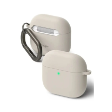 Ringke Silicone - AirPods 4 tok, szürke fülhallgató, fejhallgató tok