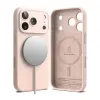 Ringke Silicone Magnetic - iPhone 17 Pro telefon tok, rózsaszín
