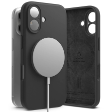 Ringke Silicone MagSafe-kompatibilis tok iPhone 16 - fekete tok és táska