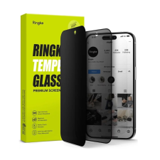 Ringke Üvegfólia iPhone 15 Pro Max - Ringke - betekintésvédő üvegfólia fekete kerettel (1db) mobiltelefon kellék
