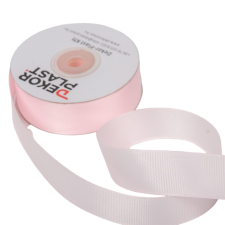 Ripsz szalag halvány rózsaszín 2.5cmx25y dekorációs kellék