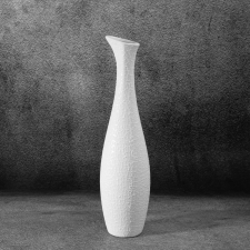  Riso3 kerámia váza Fehér 10x10x41 cm dekoráció