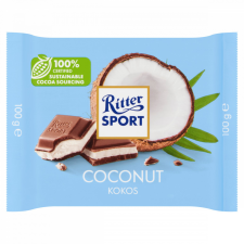  Ritter Sport kókusz-tejkrémmel töltött tejcsokoládé 100 g csokoládé és édesség