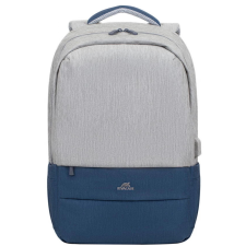 RivaCase 7567 Anti-theft Laptop backpack 17.3" szürke-kék számítógéptáska