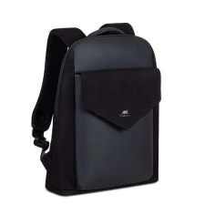 RivaCase Notebook hátizsák, 14 , RIVACASE  Cardiff Canvas 8524 , fekete (NTRC8524B) számítógéptáska