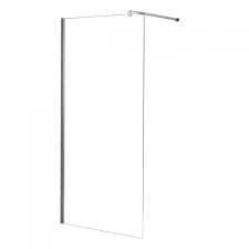  River walk in zuhanyfal 100x190 cm króm kád, zuhanykabin