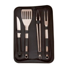 RIWALL Riwall PRO RBBQ 4B SET 4-részes prémium rozsdamentes acél grilleszköz készlet kerti sütés és főzés