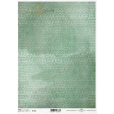  Rizspapír A4 - Háttér minta - zöld geometrikus kreatív papír