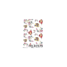  Rizspapír - Csibék és tojások dekorációs kellék