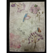 Rizspapír kolibri decoupage papír