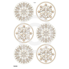  Rizspapir - körök, 9 cm dekorációs kellék