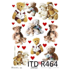  Rizspapír - mackók dekorációs kellék