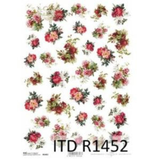  Rizspapír - pici rózsák dekorációs kellék