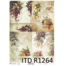  Rizspapír - szőlő dekorációs kellék