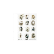  Rizspapír - vintage gyerekfotók dekorációs kellék