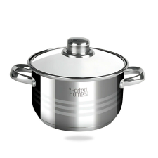 Rm. lábas, üveg fedővel átm.22cm 4l Nr.10344 edény