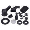 RMS Kisalkatrész készlet gumi, fekete Vespa PK 50-125-hez