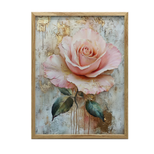  Różany Blask, 50x70 cm, bez ramy, płótno premium na blejtramie grafika, keretezett kép