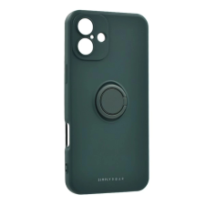 ROAR Amber szilikon hátlap kitámasztó gyűrűvel iPhone 16 zöld tok és táska