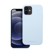 ROAR Apple iPhone 12 prémium szilikon tok velúr béléssel, világoskék tok és táska