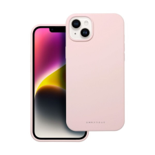 ROAR Apple iPhone 14 Plus prémium szilikon tok velúr béléssel, világos rózsaszín (5903396249662) tok és táska