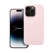 Roar Apple iPhone 14 Pro prémium szilikon tok velúr béléssel, világos rózsaszín tok és táska