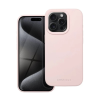 ROAR Apple iPhone 15 Pro prémium szilikon tok velúr béléssel világos rózsaszín