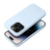 ROAR Apple iPhone 16 Pro Max prémium szilikon tok velúr béléssel, világoskék