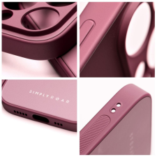 ROAR matt üveg tok - iPhone 14 Plus bordó színű tok és táska