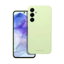 ROAR Samsung Galaxy A55 5G prémium szilikon tok velúr béléssel világoszöld tok és táska