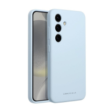 ROAR Samsung Galaxy S24 5G prémium szilikon tok velúr béléssel, világoskék tok és táska