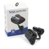 Robi Bluetooth FM transzmitter headsettel / autós kihangosító, zenelejátszó, 2 db USB (V13)