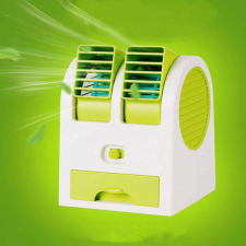Robi Mini asztali kettős ventilátor - zöld ventilátor