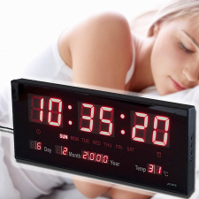Robi Óriás LED kijelzős digitális óra naptárral, hőmérővel és ébresztővel ébresztőóra