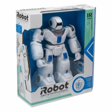 Robot játék, IR távirányítóval, mozgatja a karokat, táncol, énekel, 36x12.5x38cm, fehér elektronikus játék