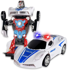  Robottá alakuló szuper rendőrautó (BBJ) autópálya és játékautó