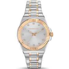  RoccoBarocco női karóra, ezüst-rozéarany, 35 mm, zirkónia, quartz karóra