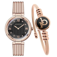  RoccoBarocco RB.4469S-04M női karóra szett, rózsaarany cirkónia karóra