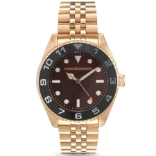 ROCCOBAROCCO RoccoBarocco férfi karóra, rozéarany nemesacél, bordó számlap, 40 mm, WR50 karóra