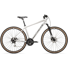Rock Machine Crossride 300 cross kerékpár [22" (XL), fényes ezüst/fekete] kerékpáros cross trekking kerékpár